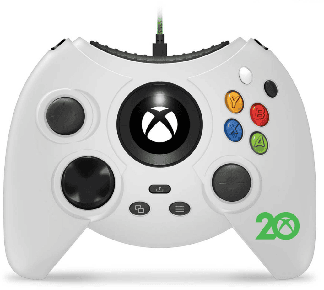 HYPERKIN Duke Xbox/PC 20. évfordulós vezetékes kontroller, fehér