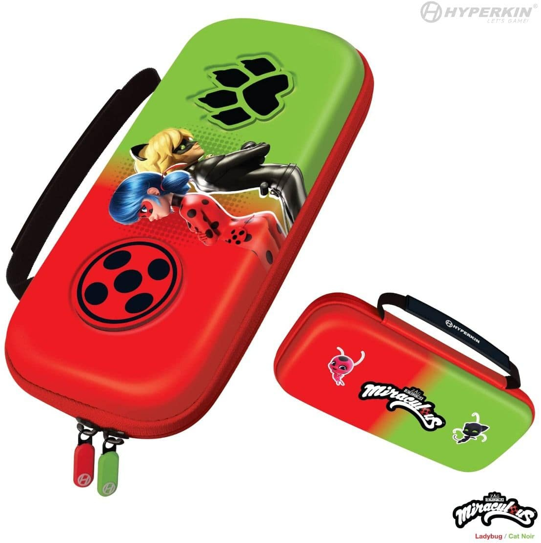 HYPERKIN EVA Nintendo Switch erősített utazótok (Miraculous: Katicabogár és Fekete Macska)
