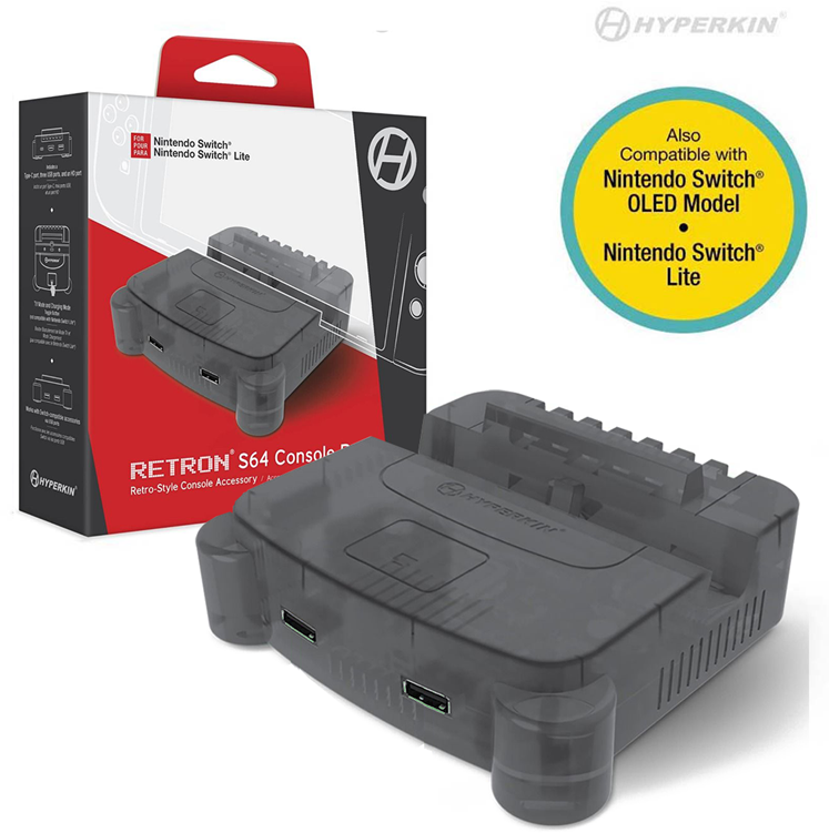 HYPERKIN RetroN S64 Nintendo Switch dokkoló, szürke