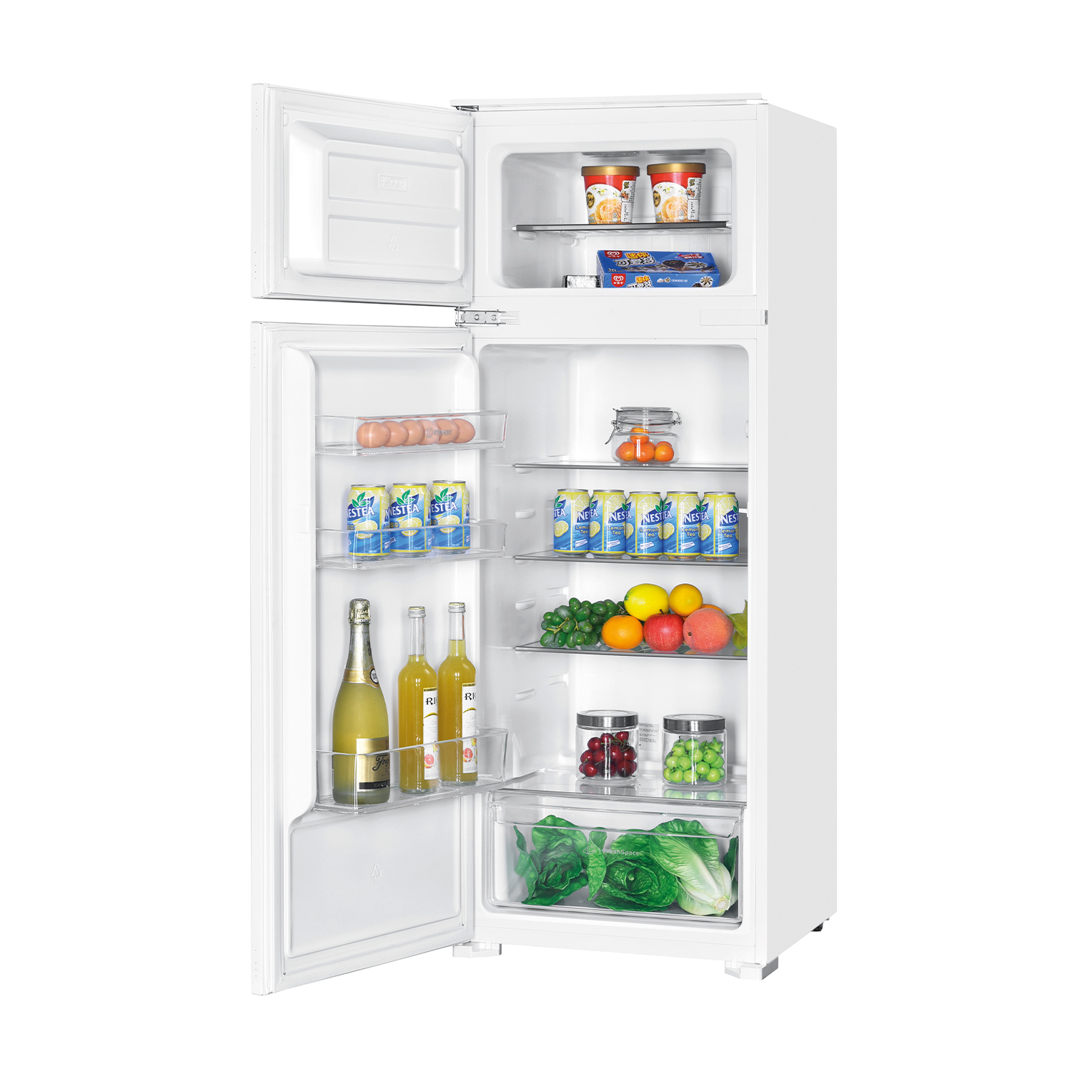 Indesit IND 2040 E, Frigorifero Incasso, Classe E