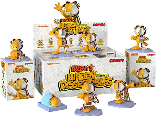 MIGHTY JAXX Freeny's Hidden Dissectibles : Garfield – Blindbox pour figurines de collection (multicolore)