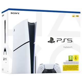 PlayStation 5 Slim - Console de jeu - blanc/noir