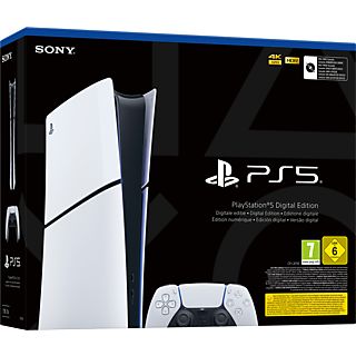 PlayStation 5 Slim - Digital Edition - Spielekonsole - Weiss/Schwarz
