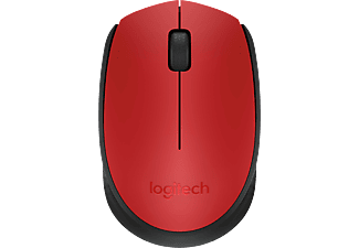 LOGITECH M171 vezeték nélküli USB optikai egér, piros (910-004641)