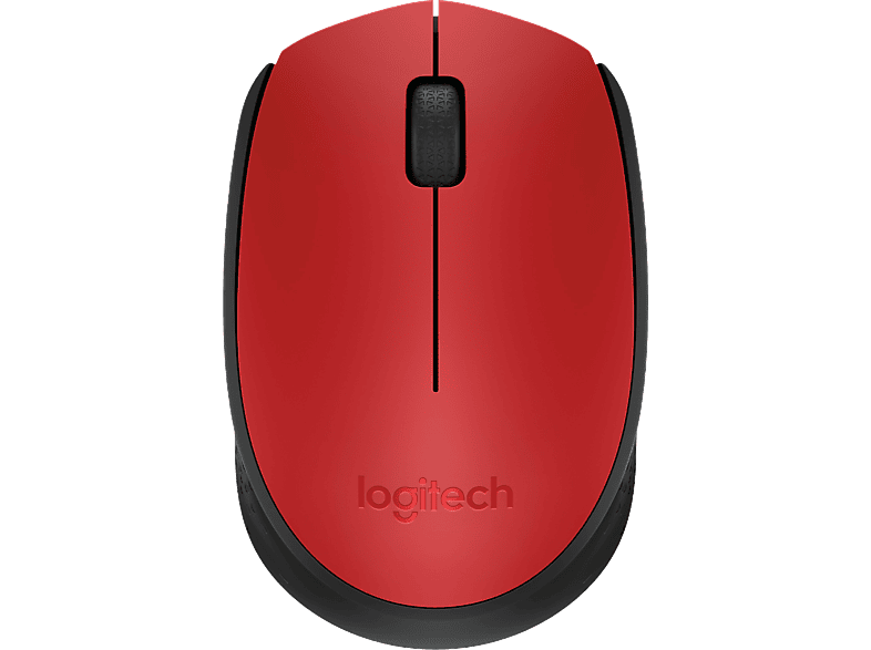 LOGITECH M171 vezeték nélküli USB optikai egér, piros (910-004641)