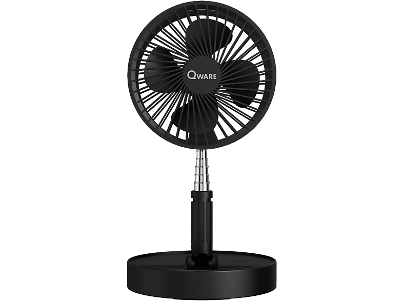 Qware Draagbare Mini-bureauventilator Zwart (qw Snd-fd75bl)