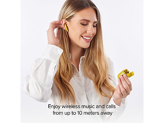 Słuchawki bezprzewodowe SBS Nubox Żółty