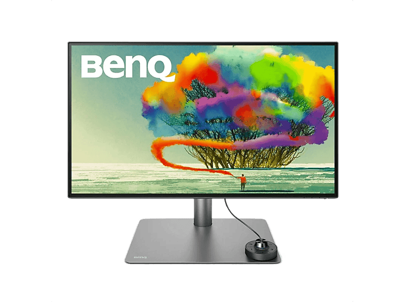 Monitor - BenQ PD2725U, 27", UHD 4K, 5 ms, 60 Hz, x2 HDMI 2.0, x1 DisplayPort, USB tipo A, B, Negro