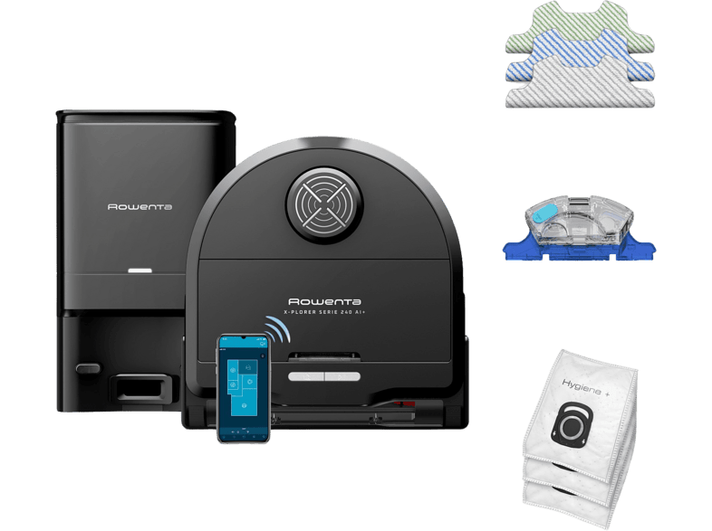 Rowenta X-plorer Serie 240+ Robot Vacuum with Auto-Empty Station