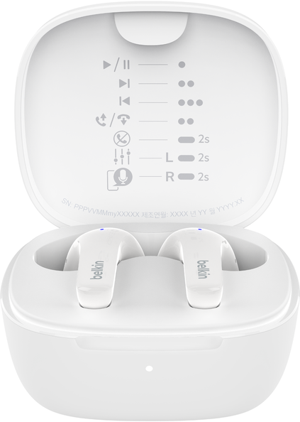BELKIN SoundForm Motion - True Wireless Kopfhörer (In-ear, Weiss)