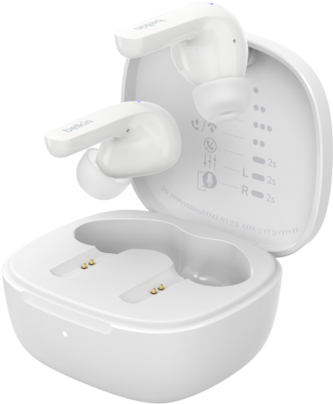 BELKIN SoundForm Motion - True Wireless Kopfhörer (In-ear, Weiss)