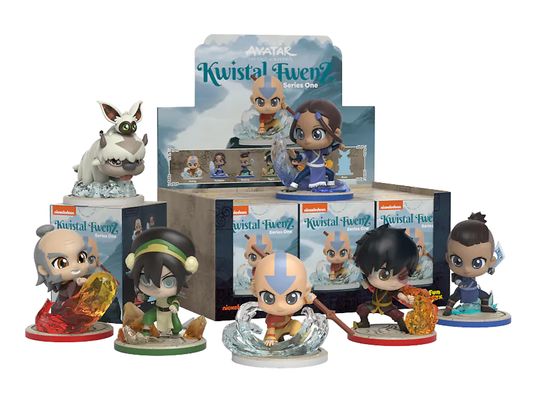 MIGHTY JAXX Kwistal Fwenz : Avatar (S1) - The Last Airbender – Blindbox pour figurines de collection (multicolore)