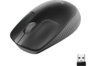 LOGITECH M190 teljes méretű vezeték nélküli egér, charcoal (910-005905)