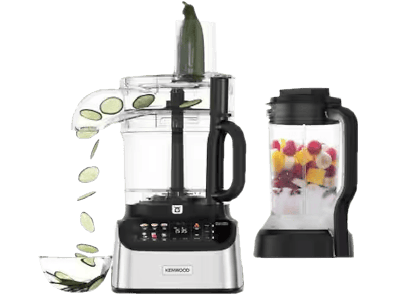 KENWOOD MultiPro OneTouch FDM73.480SS - Küchenmaschine und Standmixer (Schwarz/Edelstahl)