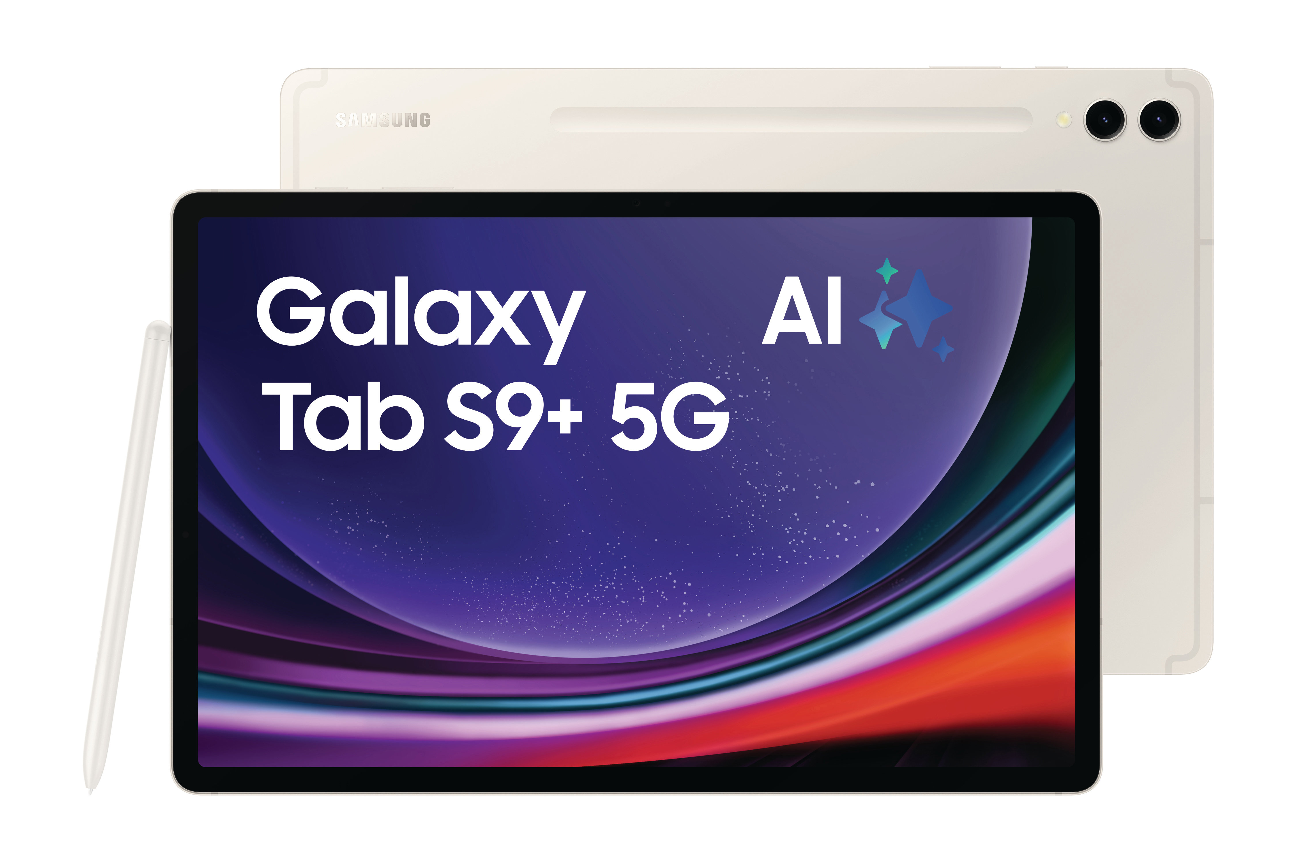 SAMSUNG Galaxy Tab S9+ 5G, Tablet, 512 GB, 12,4 Zoll, Beige