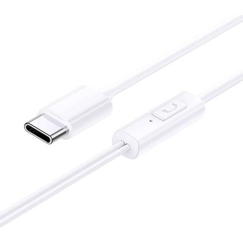 BASEUS Encok CZ11 Type-C Mikrofonlu Kablolu Kulak İçi Kulaklık Beyaz