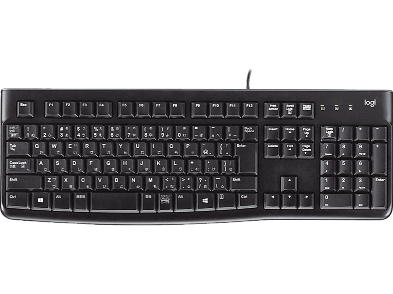 LOGITECH K120 vékony PC billentyűzet, USB, Magyar kiosztás, fekete (920-002491)