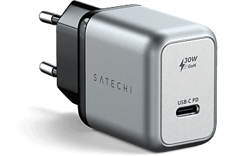 SATECHI USB-C PD GaN hálózati töltő, 30W, szürke (ST-UC30WCM-EU)
