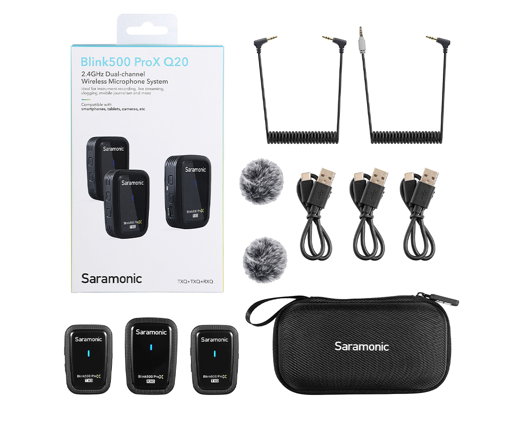 SARAMONIC Blink500 ProX Q20 Kablosuz Yaka Mikrofonu