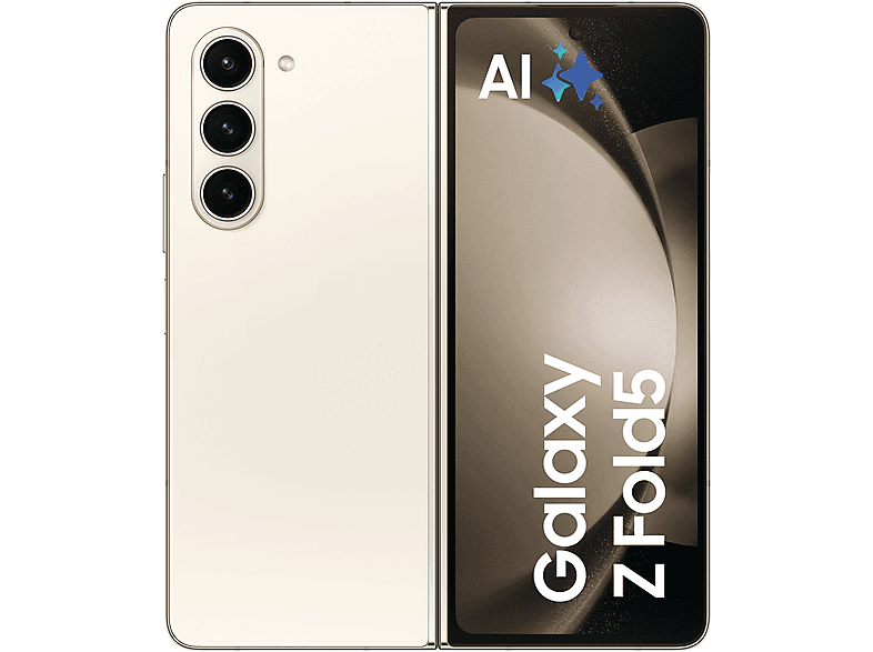 Thumbnail - SAMSUNG Galaxy Z Fold5 256 GB Cream Dual SIM