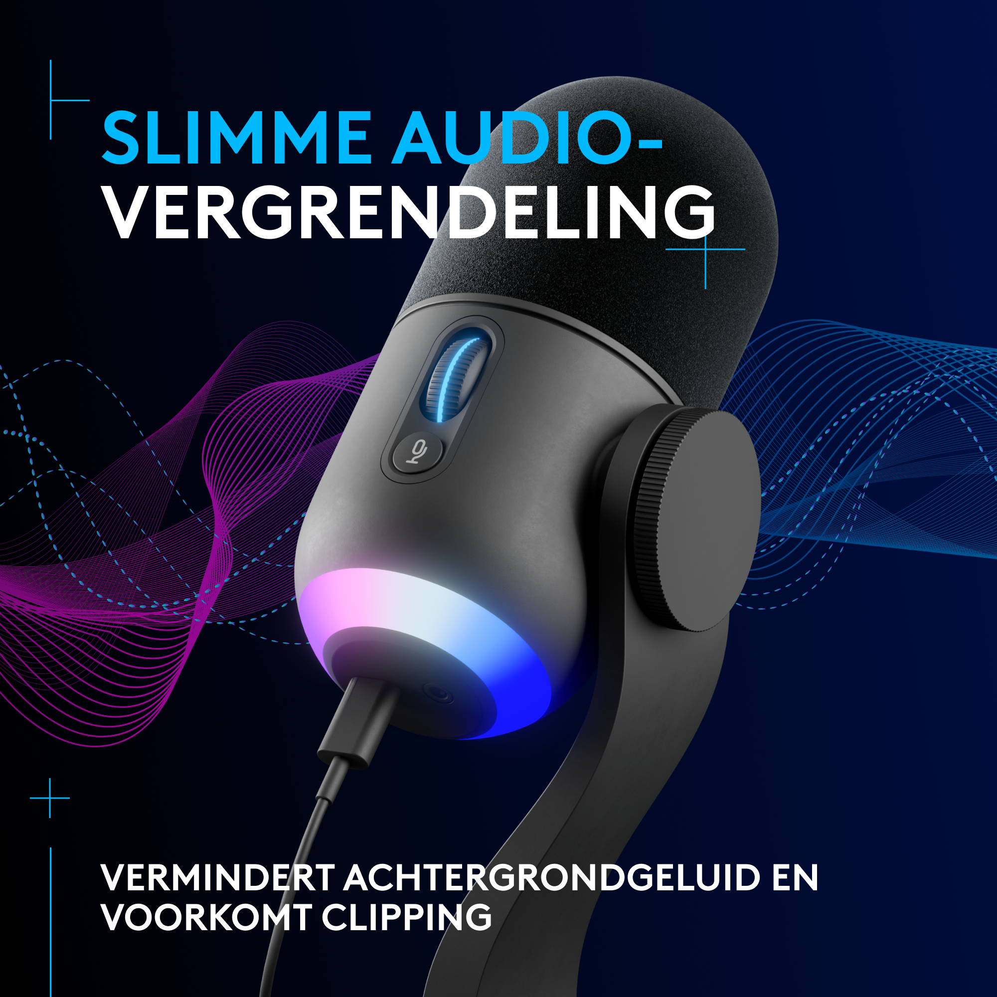 LOGITECH Microfoon Gaming G Yeti GX Dynamic RGB LIGHTSYNC (988-000569)