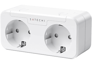 SATECHI Homekit Dual okos konnektor, EU, fehér (ST-HK20AW-EU)