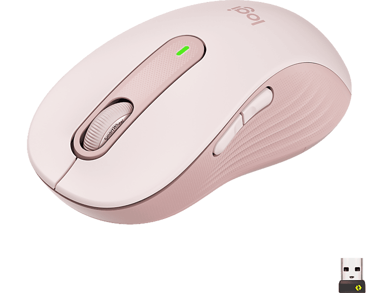 LOGITECH Signature M650 Large vezeték nélküli optikai egér, nagy méret, rózsaszín (910-006237)