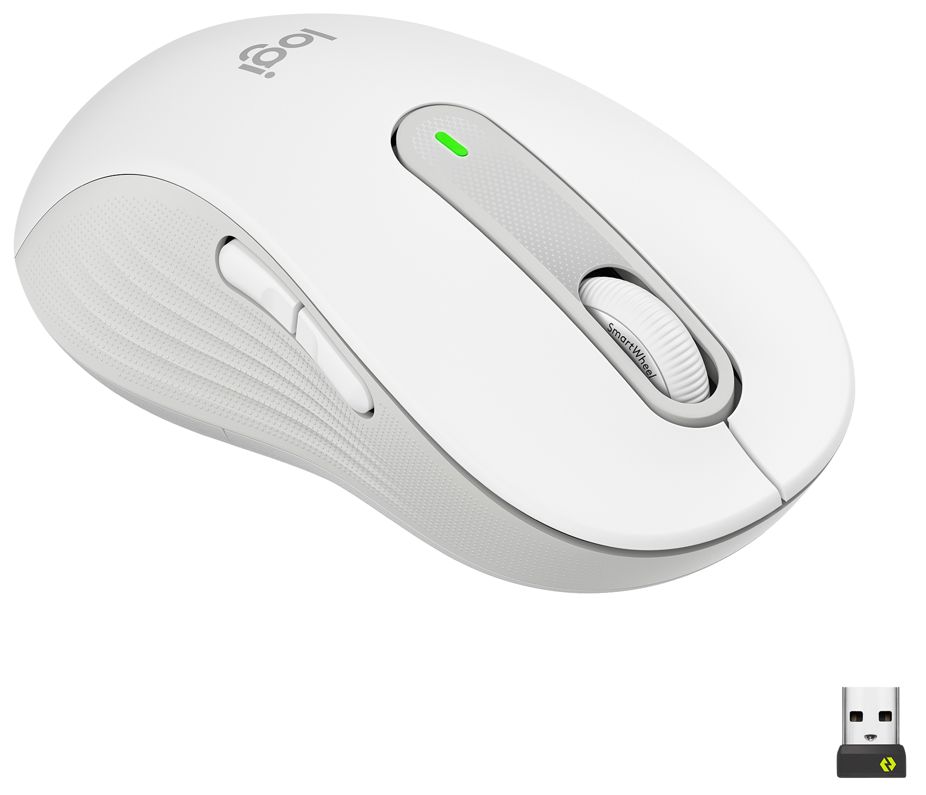 LOGITECH Signature M650 Large vezeték nélküli optikai egér, nagy, balkezes kivitel, fehér (910-006240)