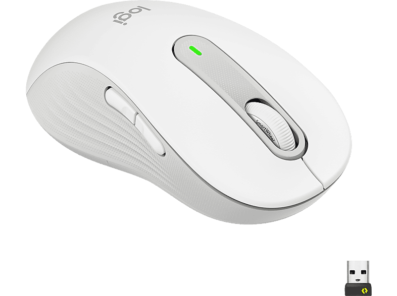 LOGITECH Signature M650 Large vezeték nélküli optikai egér, nagy, balkezes kivitel, fehér (910-006240)