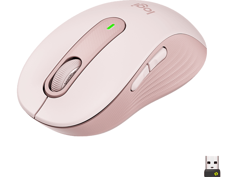 LOGITECH Signature M650 vezeték nélküli optikai egér, rózsaszín (910-006254)