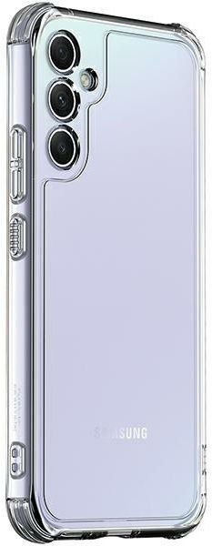 Przezroczyste etui na telefon Samsung, pokazujące tył.