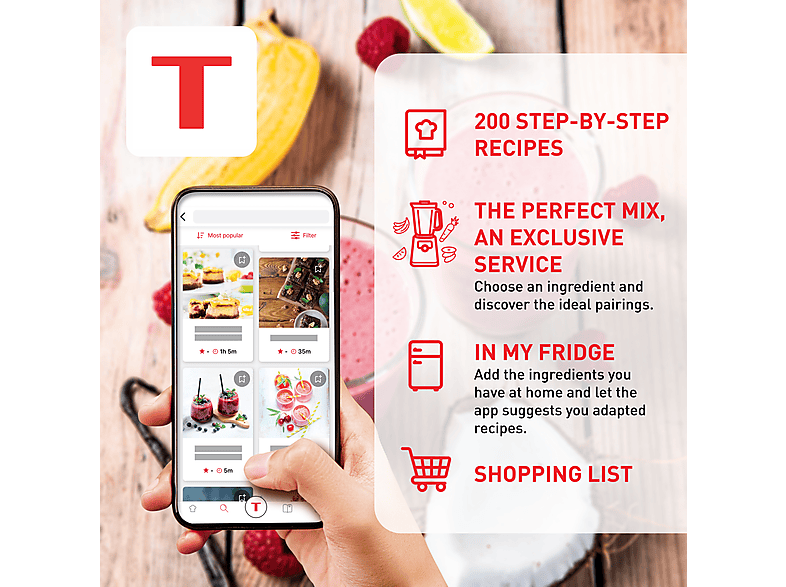 Tefal Perfectmix+ BL871D 1.5 L Tabletop blender 1200 W Stainless steel, Grey