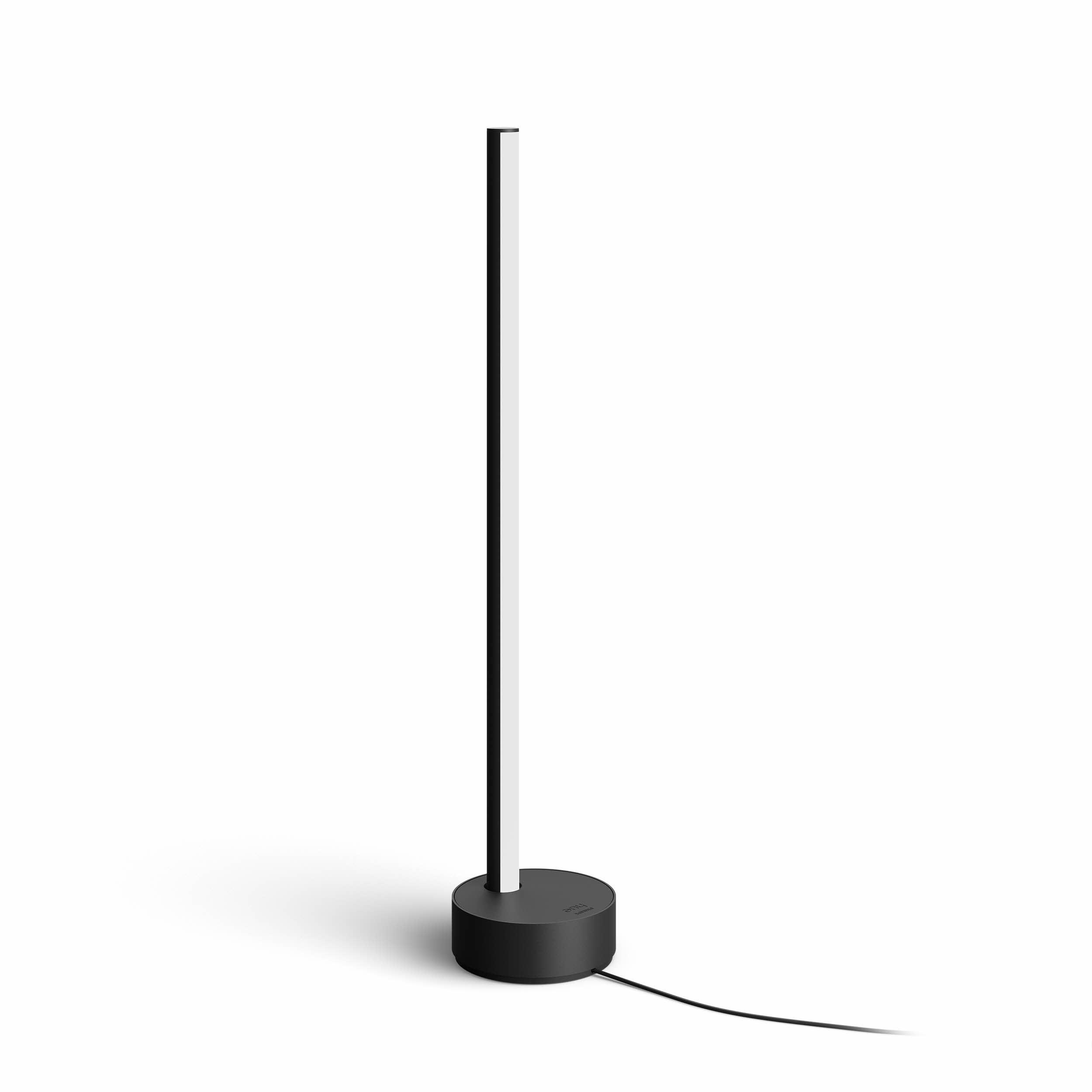 Schwarz-weiße minimalistische Stehleuchte.