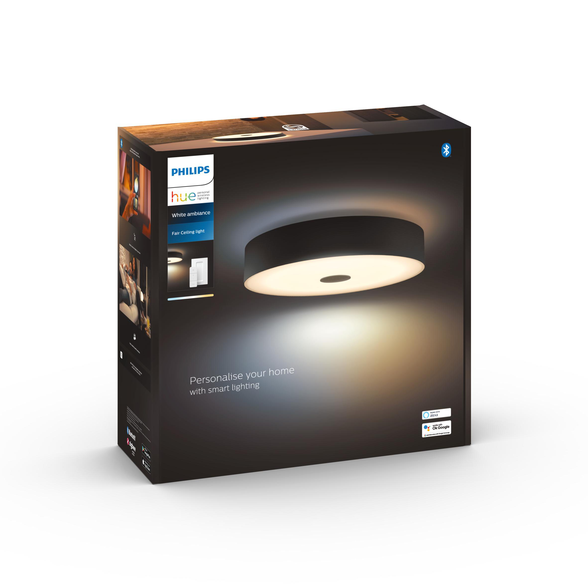 PHILIPS Hue White Amb. Fair Deckenleuchte Warmweiß
