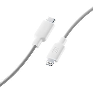 Cable USB - CellularLine Stylecolor, Conector de Lightning a  USB - C, 1 m, Gris