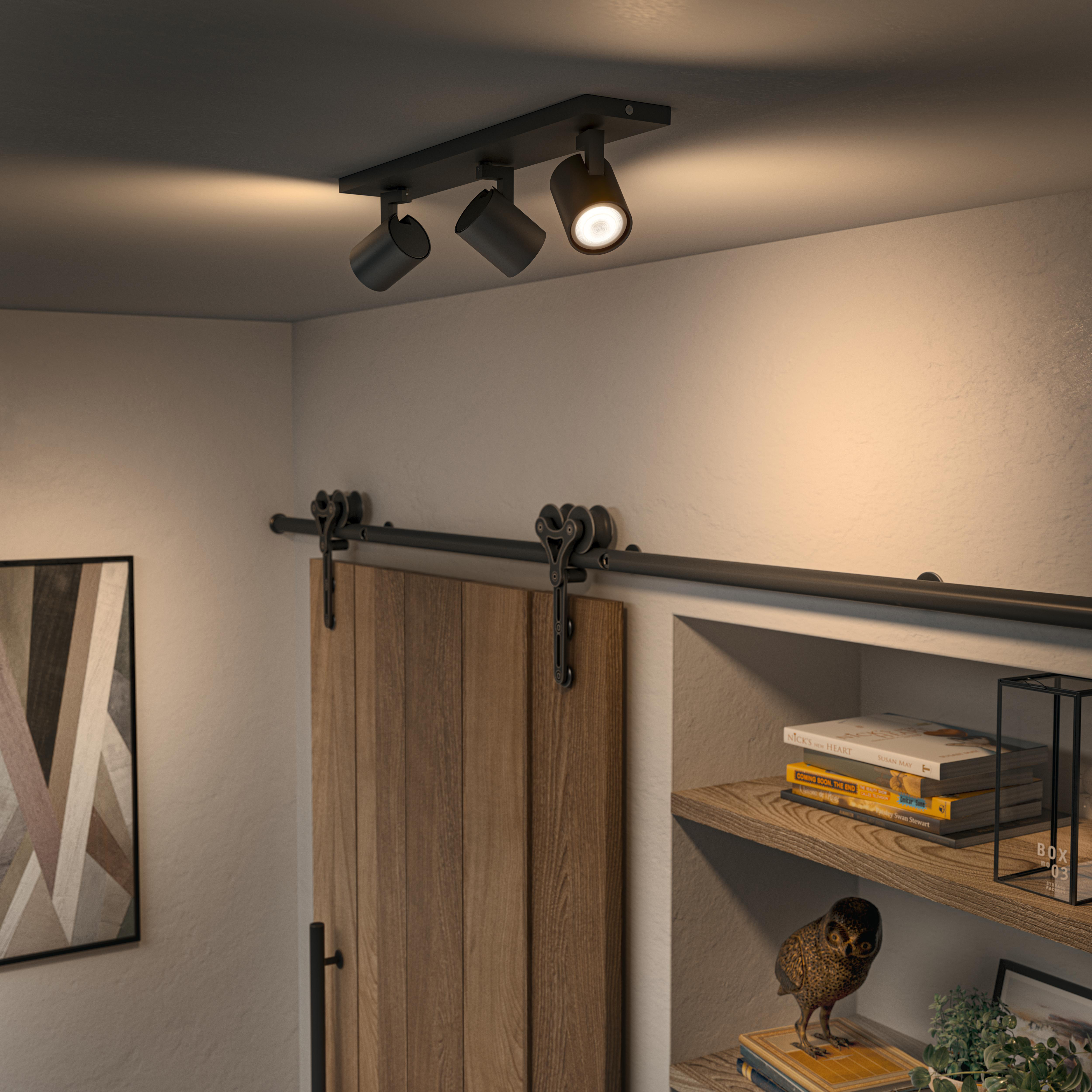 PHILIPS Hue White Amb. Runner Spot 3 flg. inkl. Dimmschalter Deckenleuche Warmweiß