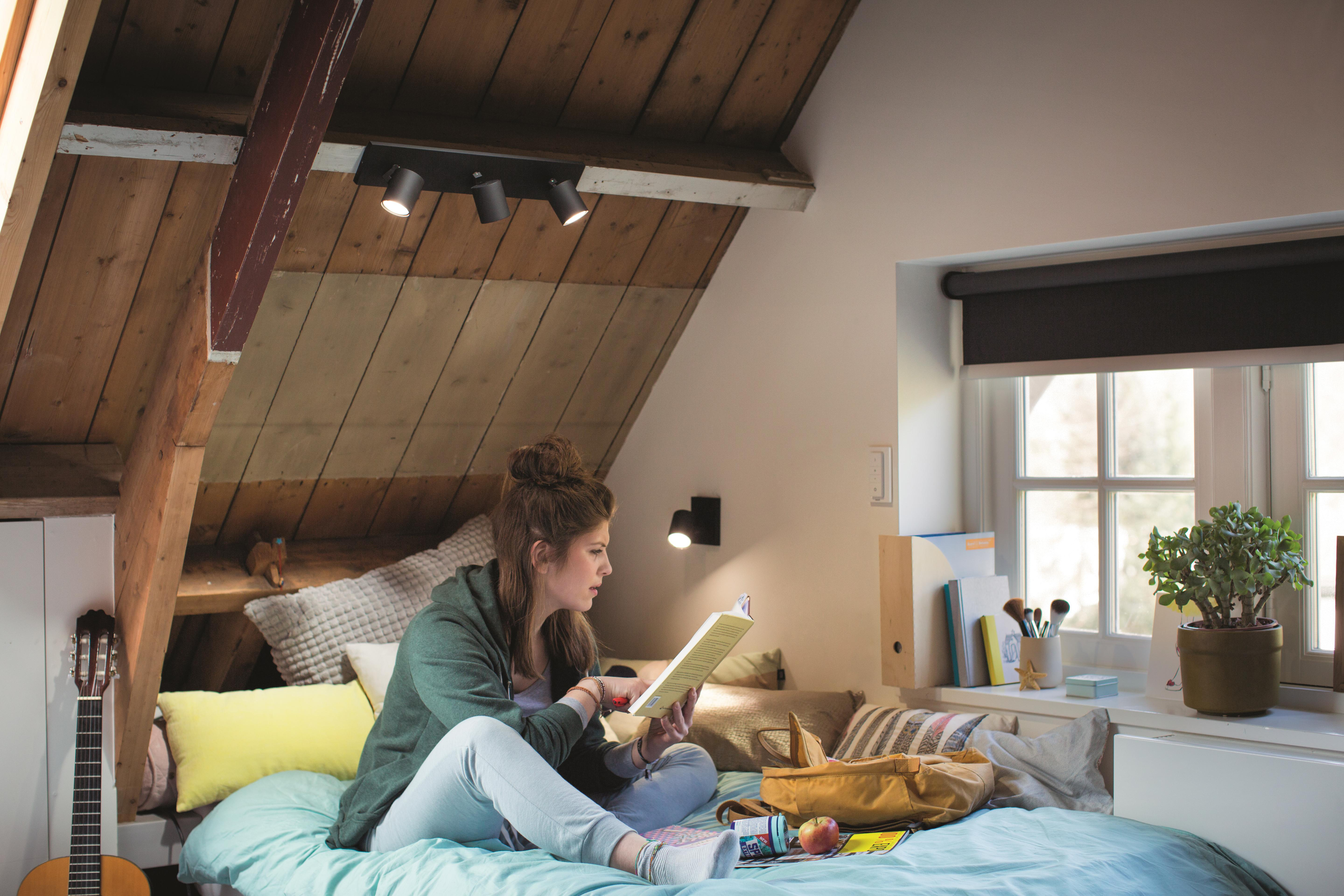 PHILIPS Hue White Amb. Runner Spot 3 flg. inkl. Dimmschalter Deckenleuche Warmweiß
