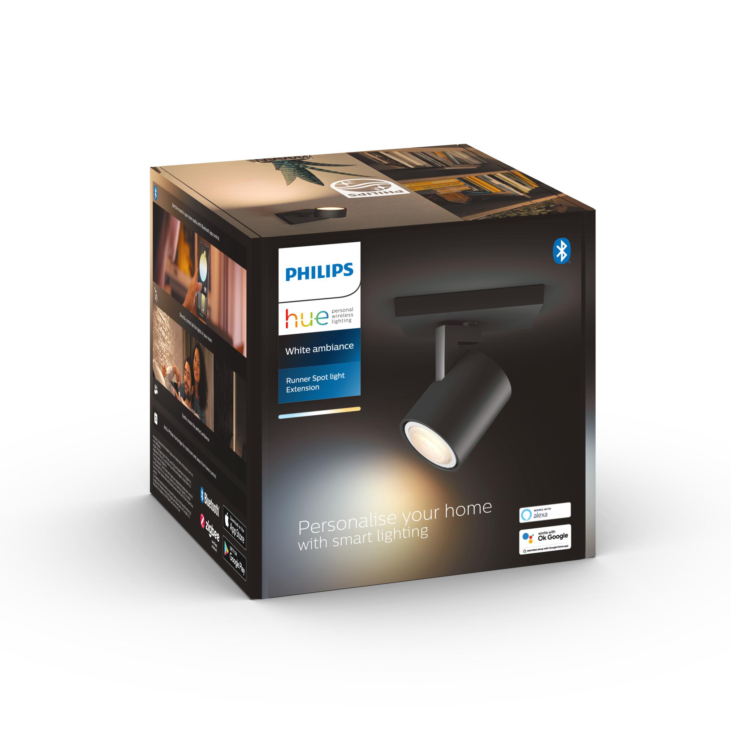 PHILIPS Hue White Amb. Runner Spot 1 flg. Erweiterung Deckenleuchte Warmweiß