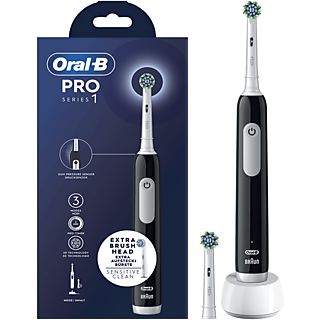 Cepillo eléctrico - Oral-B Pro Series 1, 2 Cabezales, Temporizador, 3 Modos, Tecnología 3D, Negro