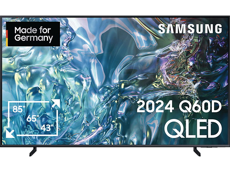 SAMSUNG GQ85Q60D QLED TV (Flat, 85 Zoll / 214 cm, UHD 4K, SMART TV, Tizen) SATURN