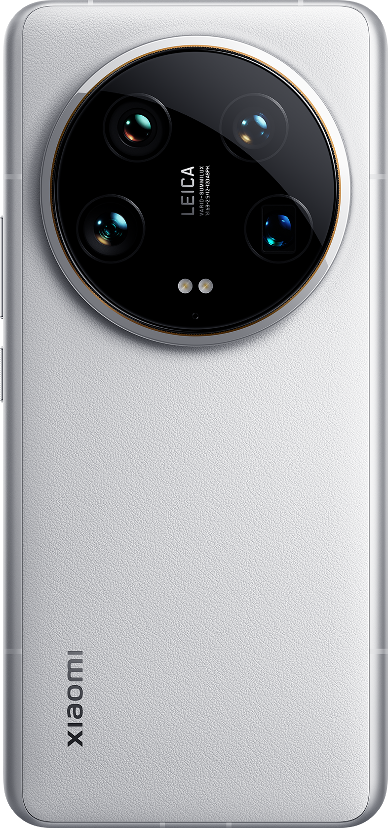 Fehér Xiaomi telefon három hátlapi kamerával és Leica márkajelzéssel.