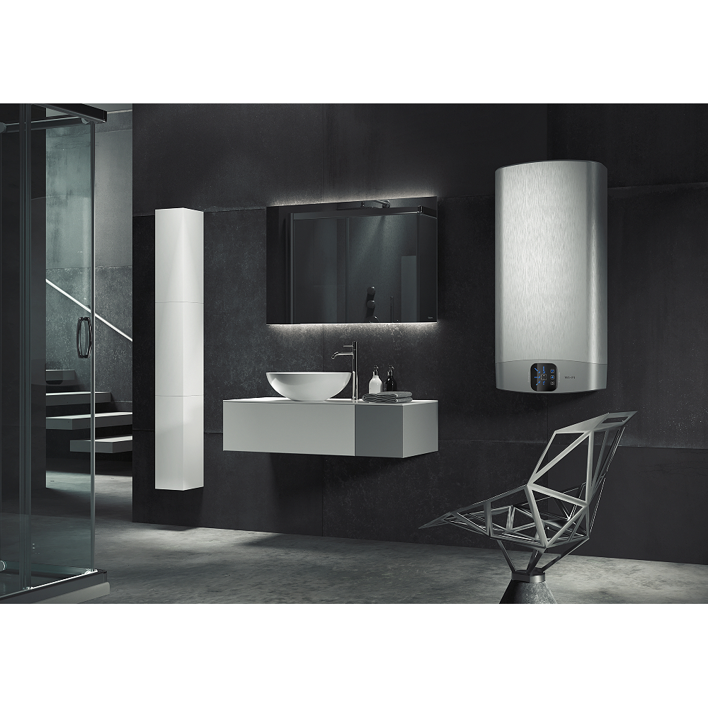 ARISTON VLS WIFI 50 EU O Lapos elektromos vízmelegítő, 50 l, beépített wifi, ECO EVO funkció, duplatartály