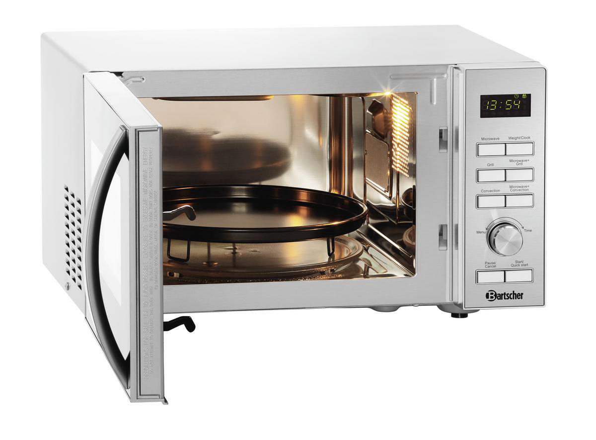 BARTSCHER 610847 14251M-HLGR, Gewerbliche Mikrowelle (900 Watt, Grillfunktion, Heißluftfunktion)