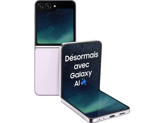 SAMSUNG Galaxy Z Flip5 - Smartphone (6,7", 256 Go, Lavender)