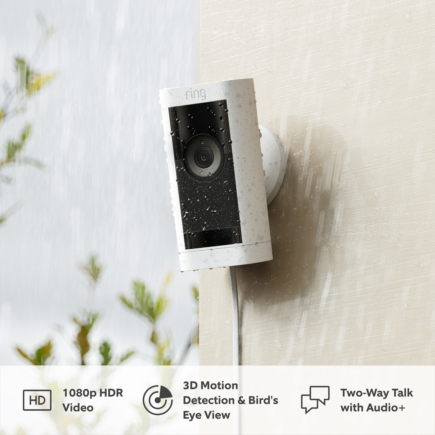 RING Caméra Stick Up Pro Plug-in Blanc (B09CKC5PTJ)