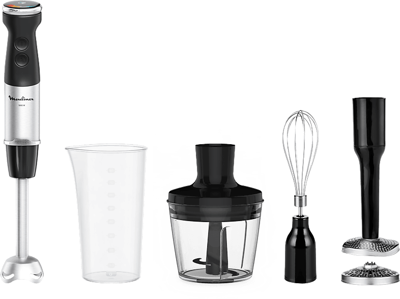 Moulinex – Batidora de pie Moulinex Quickchef+ DD6748 con Tecnología Powelix y 20 velocidades.