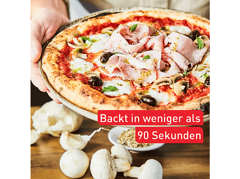 Tefal JM4130 Pizza Pronto Pizzaofen, Silber — Foto 4 von 5