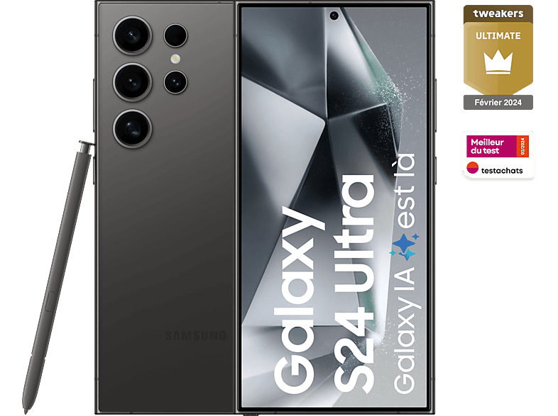 SAMSUNG Smartphone Galaxy S24 Ultra 5G 512GB Titanium Black SM S928BZKHEUB