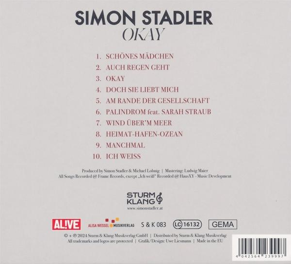 CD-Cover mit Trackliste auf Deutsch: Songtitel, Künstlername und Albumtitel. Der Hintergrund ist beige.