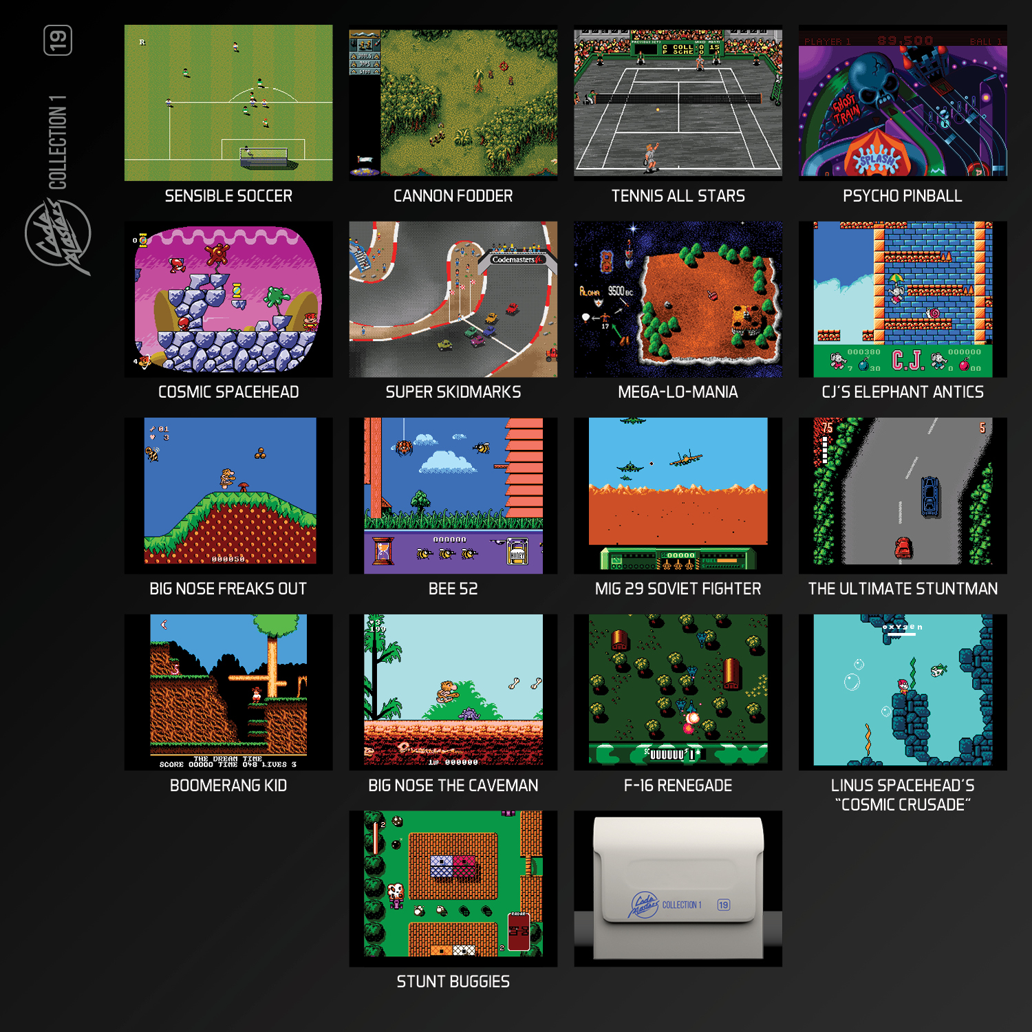 Zestaw gier Evercade Codemasters Kolekcja 1